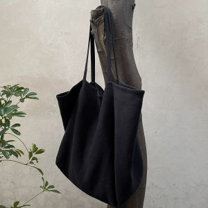 Túi Tote Đeo Vai Dung Tích Lớn Phong Cách Nhật Bản Đơn Giản Túi Mua Sắm Túi Rucksack Túi Đeo Vai Đơn Cho Nữ
