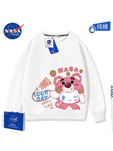 Áo Nỉ Cotton Nguyên Chất Dễ Thương Thời Trang Cho Bé Gái Mùa Xuân Thu in Hình Chó Gấu Hoạt Hình Thường Ngày