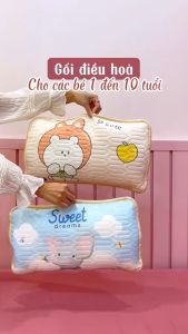 Gối điều hoà cao su non cho bé mềm mại dễ thương đa dạng lụa chọn Gối cho bé điều hòa 5D từ 1 tuổi vỏ gối có khóa kéo gối cho trẻ đi học kích thước 30x50cm