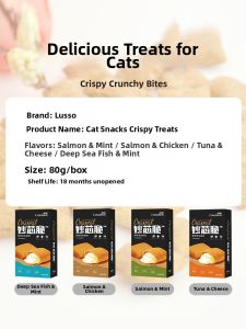 LUSCIOUS | Teething Biscuits for Cats with Mint 4 Boxes