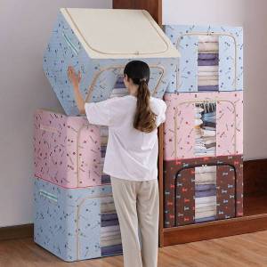 Pengiriman cepat box 66L-150L organizer box Dapat dilipat kotak penyimpanan serbaguna Mainan Pakaian Perlengkapan Rumah storage box organizer