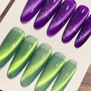 1/6pcs 10ml Light Strip Cat Eye Gel Polish Magnetic Nail Polish Holographic Pink Cat Eye Gel Nail Polish Gel Varnish For Nail