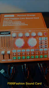 Siborie F999 Fashion Soundcard Bluetooth Audio USB Kartu Suara Eksternal untuk Ponsel dan PC-Live