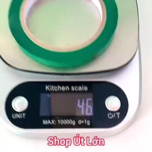 1 Cuộn băng keo màu xanh lá OPP rộng 1.2cm dài 75 mét lõi giấy 3mm giá tại xưởng