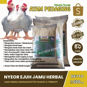 vitamin Ternak Ayam Pedaging NYEOR EJUH Jamu ayam pedaging penambah berat daging ayam