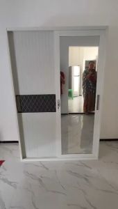 Lemari Baju Besi LB-A29 - Lemari Baju Sliding - Lemari SLiding Baju - Lemari Baju - Lemari Baju anti karat - Lemari Baju