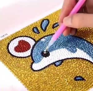 Tranh Đính Đá Kèm Khung 20x20 Cho BéTranh Đá Tự Đính Tự Làm Dùng Trang Trí Đồ Chơi Thủ Công Cho Bé Nhiều Mẫu