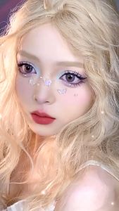 สติ๊กเกอร์หน้า สติกเกอร์อะคริลิค เพชรเทียม รูปผีเสื้อ เปลือกหอย นางเงือก 3D มีกาวในตัว เครื่องประดับ สําหรับแต่งหน้า Tattoo