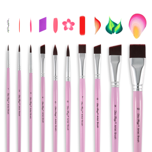 10PCS Face Paint Brush Set Professional Quality Brush For Face Painting Watercolor Acrylic Oil Painting Nail Art
