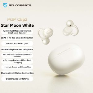 SoundPEATS | AI Translation Clip-on Open Ear Bluetooth Headphones