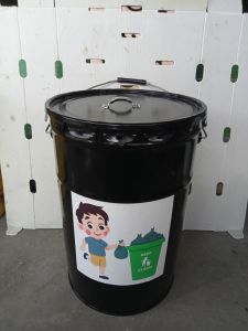 Tong Sampah Bakar Tempat Sampah Pakai Roda Tong Asli 25ltr/20Kg