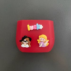 Creative Cartoon Magnet Storage Box Kitchen Refrigerator Pen Holder No Drilling Shelf Plastic Organizer Clip on Storage Box