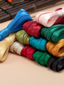 แถบขอบผ้าจำลอง ผ้าไหม กว้าง 1 ซม สำหรับ ชุดฮั่นฝู ถัง ชุดสูท ชุดกี่เพ้าประดับเหล็กทนอุปกรณ์เสื้อผ้า