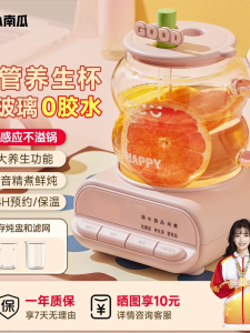 Small Pumpkin Glass Health Tea Pot Multi-Function Home Office Flower Tea Pot Gift Intelligent Cooking Pot with Soup Bowl