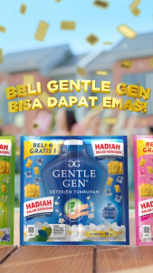 (1 KARTON) GENTLE GEN BIRU MORNING BREEZE Deterjen Cair isi 10 Renceng x 14 Sachet