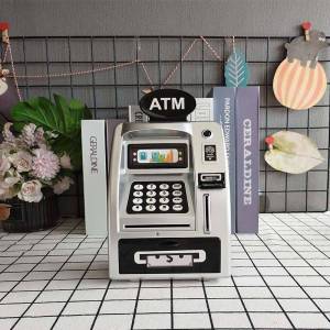 Creative English Style Coin Savings Bank with Password and Card Swipe Large Capacity