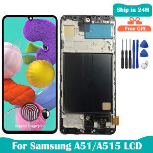Super AMOELD For Samsung A51 Display Touch Screen Digitizer For Samsung A515 SM-A515F LCD Screen Replacemet Parts