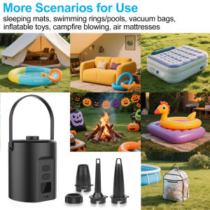 5000mAh Air Mattress Pump Rechargeable Portable Mini Inflator/Deflator Pumps for Outdoor CampingAir Mattress BedsSwimming Ring