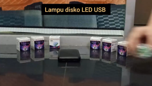 Lampu LED Disco Colok USB/Lampu RGB Disko Lampu Interior Mobil Kamar Lampu Panggung Colok USB