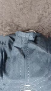 Topi Abu Putih SMA Pengikat Karet Elastis