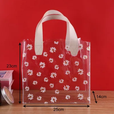 ❣️Ready Stock ❣️Daisy PVC Transparent Bag Gift Bag Tote Bag Waterproof
