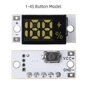 3-17V 1/2/3/4S Lithium Battery Power Meter Display Module Series Connected Battery Percentage Capacity Monitor Indicator Board