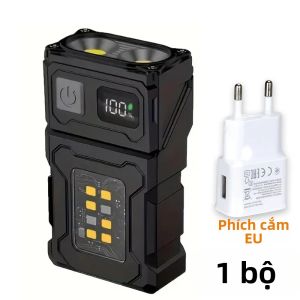 Đèn Pin LED EDC Có Thể Sạc Lại Có Thể Điều Chỉnh Từ Tính Đèn Làm Việc Mini 800LM Đèn Cắm Trại Di Động Chống Nước Dùng Cho Đi Bộ Đường Dài Ngoài Trời Câu Cá Trường Hợp Khẩn Cấp