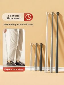 Long Handle Shoe Horn Japanese Style Auxiliary Shoe Inserting Tool for Home Use Easy to Use for Elderly And Pregnant Women
