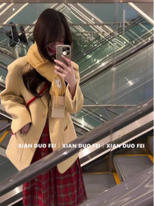 Korean Style Sweet Coat And Skirt Set High Waist Plaid Half-length Pleated Skirt Matching Outerwear Fashionable Womens Ensemble