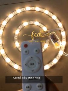 Driver Led 3 Màu 12-24w 20-40w 40-60w Tăng phô Vỉ Led Đèn Ốp Trần Đèn Trang Trí Với Điều Khiển Tăng Giảm Ánh Sáng