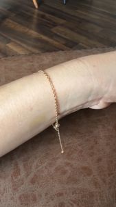 Gelang Emas Kadar 8K Model Tiny Ribbon Serut Adjustable Family Gold