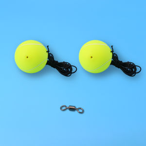 Netball Training Ball with Rope High Elasticity Inflatable Practice Tennis Ball Fixed Base Rope Ball for Single Player