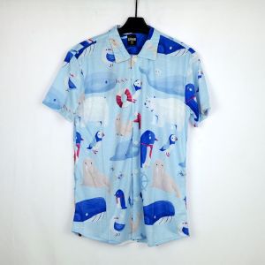 Kemeja Pria/Wanita Dewasa Lengan Pendek | SPOON | Motif - Pingwin