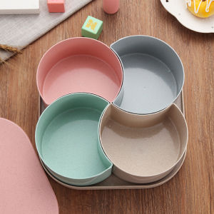 Modern Plastic Fruit Tray Creative Nordic Simple Home Use Nut Fruit Snack Tray with Cover Living Room Kitchen Dining Table