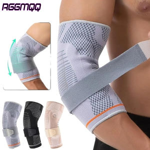 Adjustable Elbow Support Sleeve for TennisCompression Brace with Strap for Pain ReliefJoint Stabilization & Workout Protection