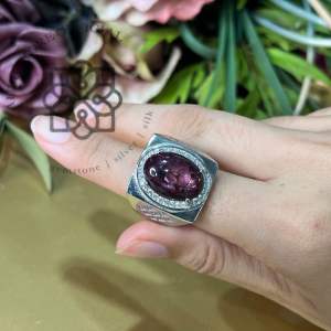 🔥แหวนพลอยชาย ทับทิมมะเหมี่ยว พลอยแท้คัดเกรดเนื้อธรรมชาติ มีใบรับผระกันดูแล AUFU STORE