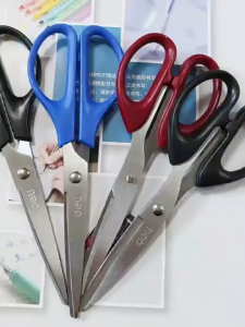 DELI Scissors 得力剪刀 Gunting DELI Tajam Keluli Tahan Karat Sekolah Jahitan Stainless Steel Office School Stationery Home Living