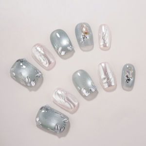 LANTINGFANG | Handmade Short Wearable Nails