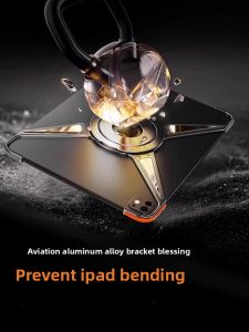 LINGKEN | Ultra-Thin 360° Rotating Magnetic Desktop Stand For iPad Air 6 Apple Tablet Universal Mini Support Bracket Multi-Function Portable Computer Lazy Holder