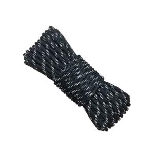 10 mét Dây Dù tròn phối phản quang 3.5mm có lõi chắc chắn dùng làm macrame thời trang