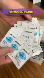 Visiomax Hộp 52 Tờ Tấm Lau Kính Nhẹ Nhàng Bảo Vệ Kính - Nhập Đức Chính Hãng