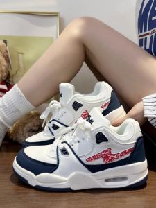 Casual Thin Upgraded Womens Air-Cushioned Slip-On Shoes Fashionable Versatile Sporty Sneakers Cross-Tie Color-Block Design