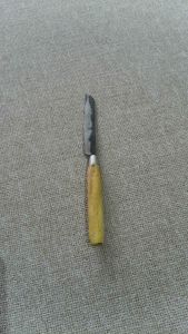 1 pcs pisau dapur bali lancip / pisau bawang brambang plat baja