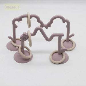 Silicone Toy High Chair Bead Stringing Educational Montessori Concept Stress Relief Childrens Gift