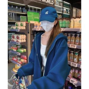 SUHUIQIAN | Autumn Lightweight Zip-up Hooded Sweatshirt Coat Casual