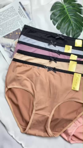 กางเกงในผู้หญิง เอวสูง ผ้านุ่ม ระบายอากาศดี แพ็ค 3 ชิ้น (เลือกสีได้) ใส่สบาย ไม่อึดอัด
