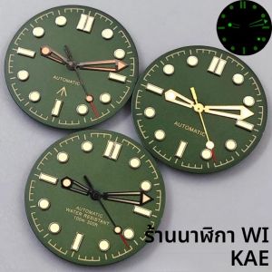 31 มม.สีเขียวทอง 007 สไตล์นาฬิกาสีเขียวส่องสว่าง Fit NH35 NH36 Mingzhu Miyota ETA PT5000 นาฬิกาอุปกรณ์เสริม