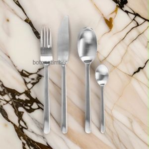 IKEA DATA ชุดช้อนส้อมมีด 24 ชิ้น  สแตนเลส 6ชุด