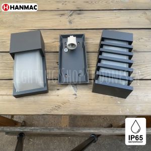 Lampu Dinding Taman Kaca Tebal Fitting E27 Waterproof Teras Rumah Outdoor IP65 Wall Lamp Light