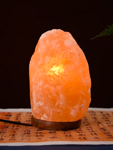 Himalayan Salt Lamp Crystal Salt Rock Lamp with Base Bedside Night Light LED Atmosphere Lamp For Indoor Decor